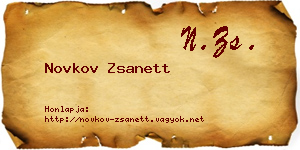 Novkov Zsanett névjegykártya